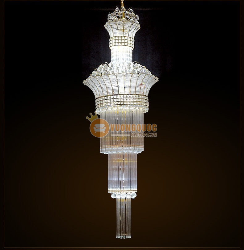 Đèn chùm pha lê tròn phong cách châu âu CM178-12